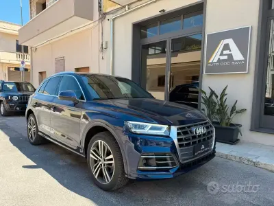 Used Audi Q5 S-Line 190 HP (139 kW) 2019 Blue SUV