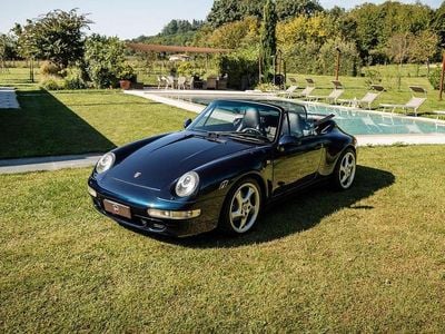 Usata Porsche 993 272 CV (200 kW) 1995 Ocean blue metallic Cabrio