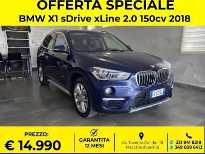 Usata BMW X1 xLine 150 CV (110 kW) 2018 Blu/azzurro SUV