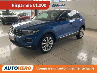 Usata VW T-Roc Advance 150 CV (110 kW) 2020 Blu SUV