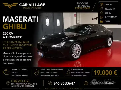Usata Maserati Ghibli 250 CV (183 kW) 2015 Nero Berlina