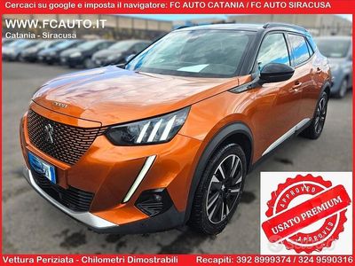 Usata Peugeot e-2008 GT 100 kW (136 CV) 2021 Arancione SUV