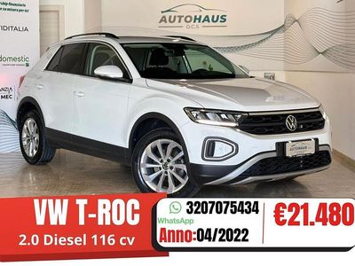 Usata VW T-Roc 116 CV (85 kW) 2022 Bianco SUV