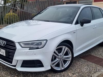 Usata Audi A3 S-Line 116 CV (85 kW) 2019 Bianco Berlina