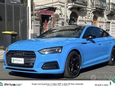 Usata Audi A5 190 CV (139 kW) 2018 Blu Coupé