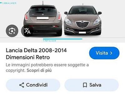 Usata Lancia Delta 120 CV (88 kW) 2009 Nero Utilitaria