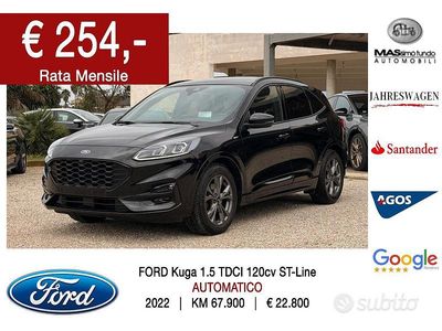 Usata Ford Kuga ST-Line 120 CV (88 kW) 2022 Nero SUV