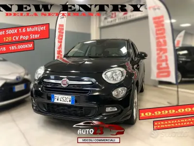 Gebraucht Fiat 500X Pop Star 120 PS (88 kW) 2018 Schwarz SUV