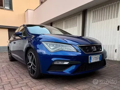 Usata Seat Leon FR 184 CV (135 kW) 2017 Blu Berlina