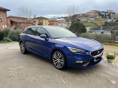Usata Seat Leon XCELLENCE 150 CV (110 kW) 2021 Blu/azzurro Station wagon