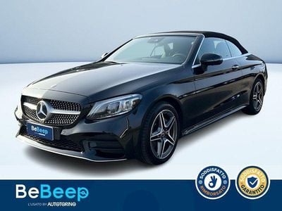 Usata Mercedes C220 Premium 194 CV (142 kW) 2021 Nero Cabrio