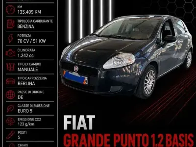 Usata Fiat Grande Punto Basis 69 CV (50 kW) 2011 Nero Utilitaria
