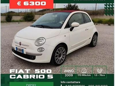 Usata Fiat 500 Sport 75 CV (55 kW) 2009 Bianco Cabrio