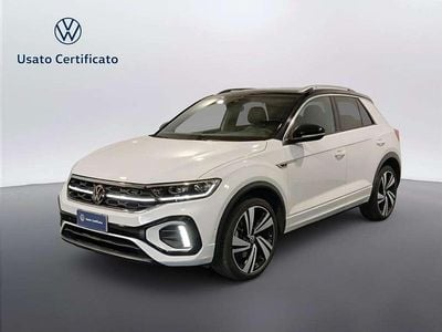 Usata VW T-Roc R-line 150 CV (110 kW) 2023 Pure white nero SUV