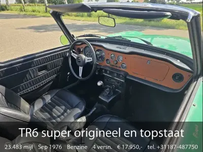 Usata Triumph TR6 114 CV (83 kW) 1976 Verde Cabrio