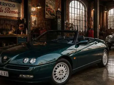 Usata Alfa Romeo Spider 150 CV (110 kW) 1995 Verde Cabrio