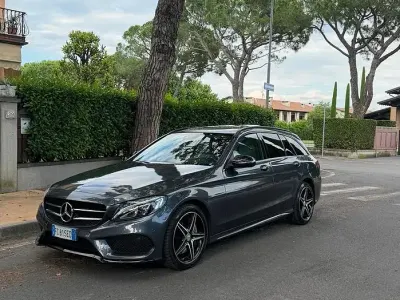 Usata Mercedes C250 AMG 204 CV (150 kW) 2015 Grigio Station wagon