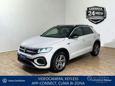 Usata VW T-Roc R-line 116 CV (85 kW) 2022 Ascot grey SUV