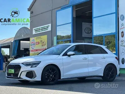 Usata Audi A3 S-Line 150 CV (110 kW) 2021 Bianco Berlina