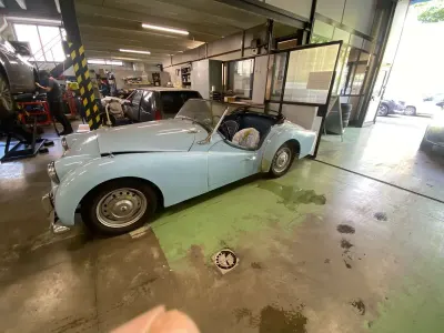 Usata Triumph TR3 90 CV (66 kW) 1959 Blu/azzurro Cabrio