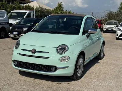 Usata Fiat 500C 69 CV (50 kW) 2018 Verde Cabrio