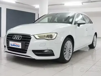 Usata Audi A3 Ambition 122 CV (89 kW) 2013 Bianco Berlina