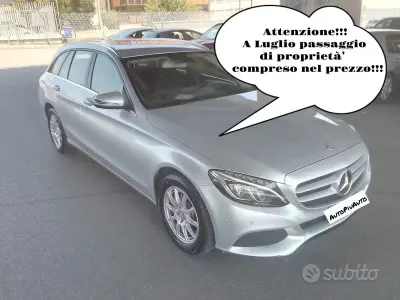 Usata Mercedes C200 Business 136 CV (100 kW) 2016 Grigio Station wagon