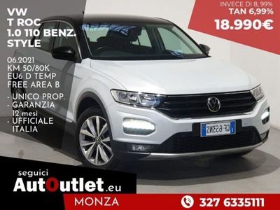 usata VW T-Roc 1.0 TSI Style BlueMotion Technology usato