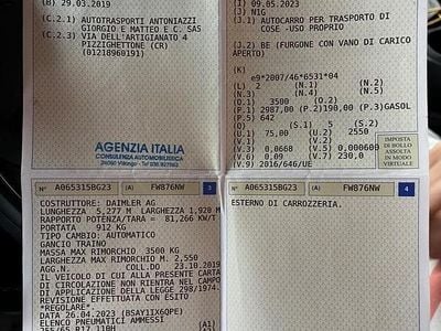 Usata Mercedes X350 258 CV (189 kW) 2019 Nero Pick-up