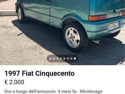 Usata Fiat Cinquecento 1995 Verde Utilitaria