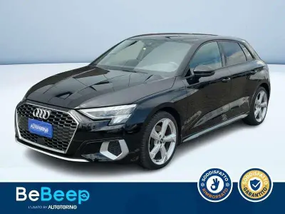 Usata Audi A3 Sportback Advanced 150 CV (110 kW) 2021 Nero pastello Utilitaria