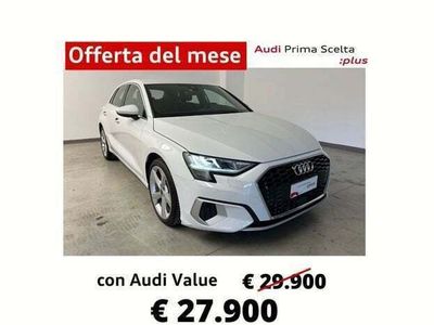 usata Audi A3 Sportback 35 TDI S tronic Business Advanced del 2021 usata a Pratola Serra