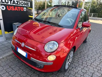 Usata Fiat 500C Lounge 75 CV (55 kW) 2009 Rosso Cabrio