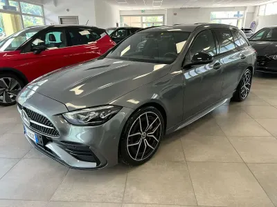 Usata Mercedes C300e AMG line 265 CV (194 kW) 2022 Grigio Station wagon
