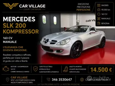 Usata Mercedes SLK200 163 CV (119 kW) 2005 Grigio Cabrio