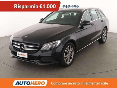 Usata Mercedes C200 136 CV (100 kW) 2016 Nero Station wagon