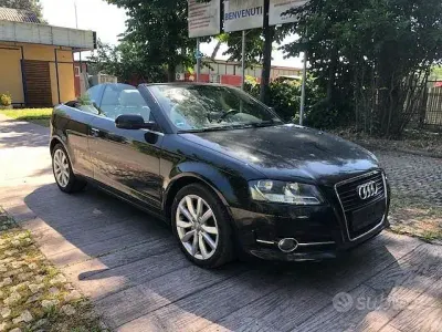 Usata Audi A3 Cabriolet Ambition 105 CV (77 kW) 2011 Nero Cabrio