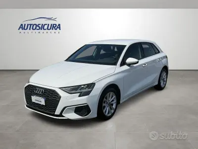 Usata Audi A3 Advanced 116 CV (85 kW) 2022 Bianco Berlina