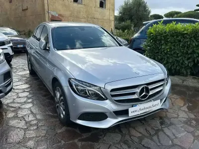 Usata Mercedes C200 Business 136 CV (100 kW) 2016 Argento Berlina