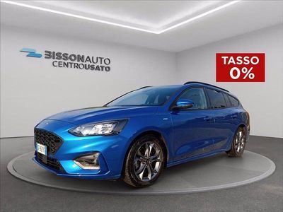 Usata Ford Focus ST-Line 125 CV (91 kW) 2021 Blu desert island Station wagon
