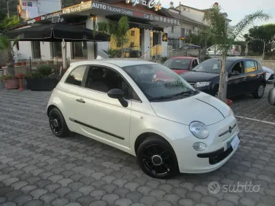 Usata Fiat 500 75 CV (55 kW) 2009 Bianco Cabrio