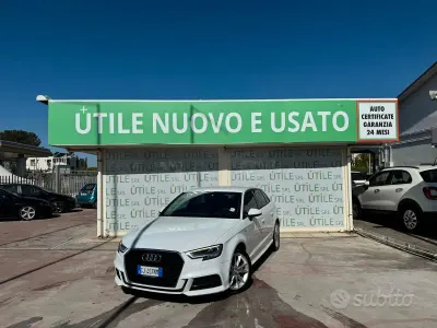 Käytetty Audi A3 S-Line 116 HP (85 kW) 2018 Valkoinen Sedan