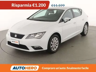 Usata Seat Leon Style 110 CV (80 kW) 2016 Bianco Utilitaria