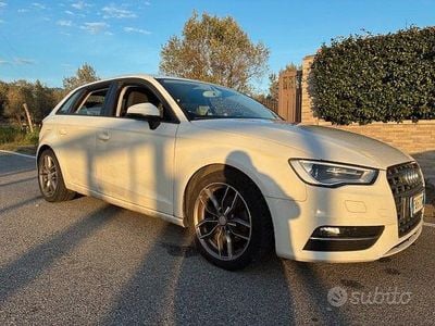 Usata Audi A3 Ambition 110 CV (80 kW) 2015 Bianco Berlina