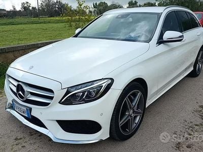 Usata Mercedes C220 Premium 170 CV (125 kW) 2016 Bianco Station wagon