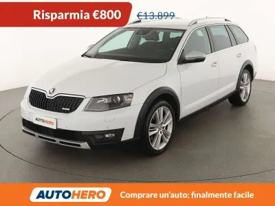 Usata Skoda Octavia Scout 4x4 184 CV (135 kW) 2016 Bianco Station wagon