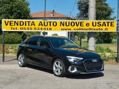 Usata Audi A3 Advanced 110 CV (80 kW) 2021 Nero mito metallizzato Berlina