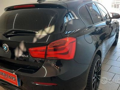 Usata BMW 116 Efficient Dynamics 115 CV (84 kW) 2015 Nero Utilitaria