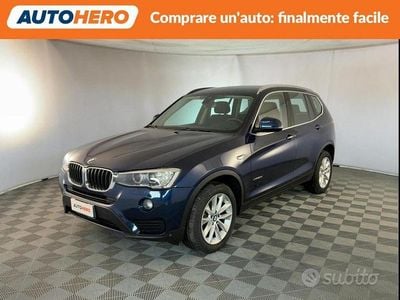 Usata BMW X3 Advantage 150 CV (110 kW) 2016 Blu SUV