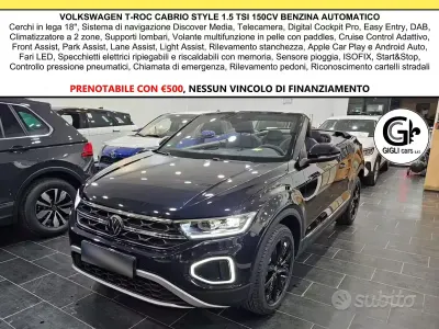 Usata VW T-Roc Style 150 CV (110 kW) 2024 Deep black SUV